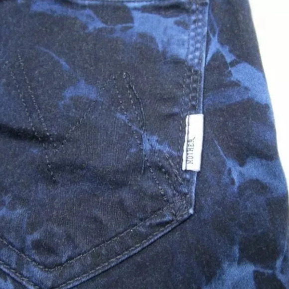 Mother The Looker in Rebel in Silk Size 27 Art to wear Artsy Abstract skinny Euc - Picture 6 of 7